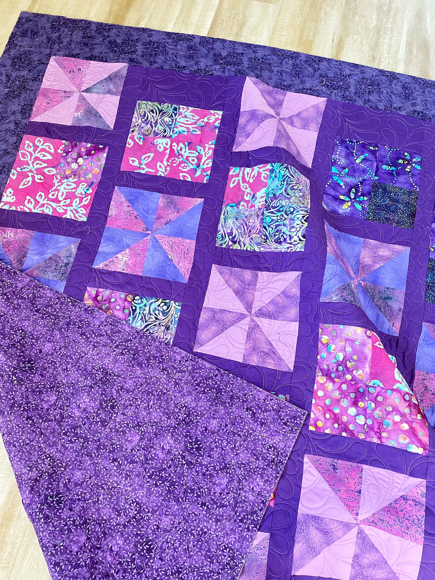 Purple Pinwheels