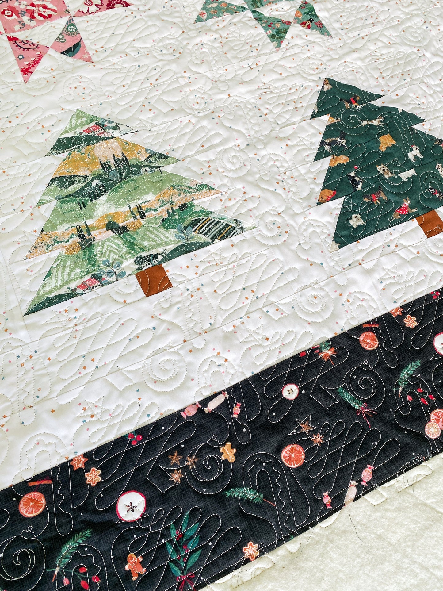 Quinn, Scarlett and Fiona Christmas Quilts