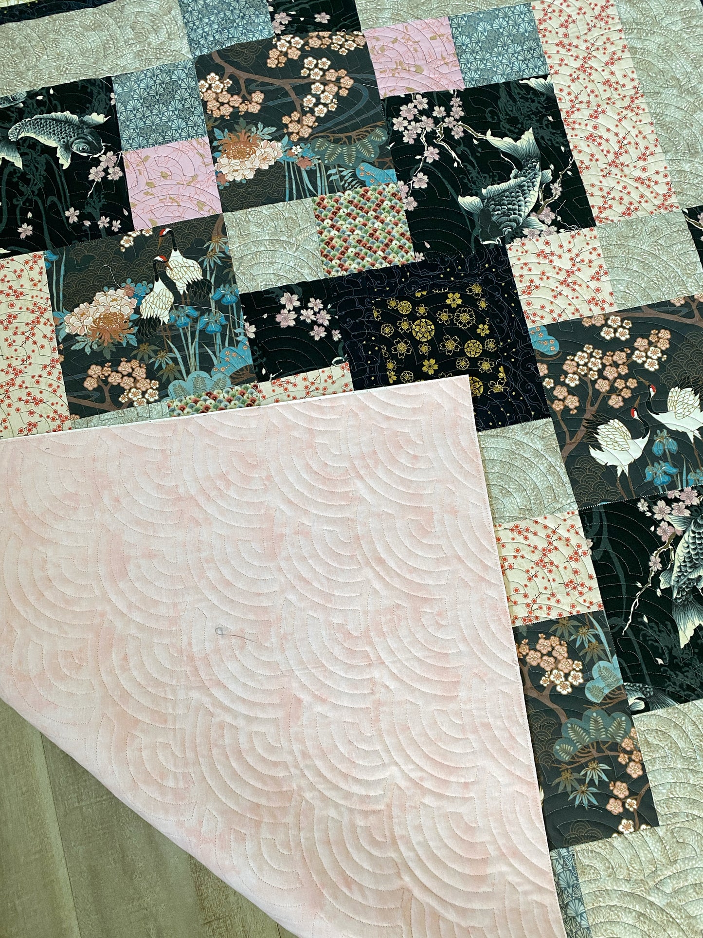 Cranes and Koi