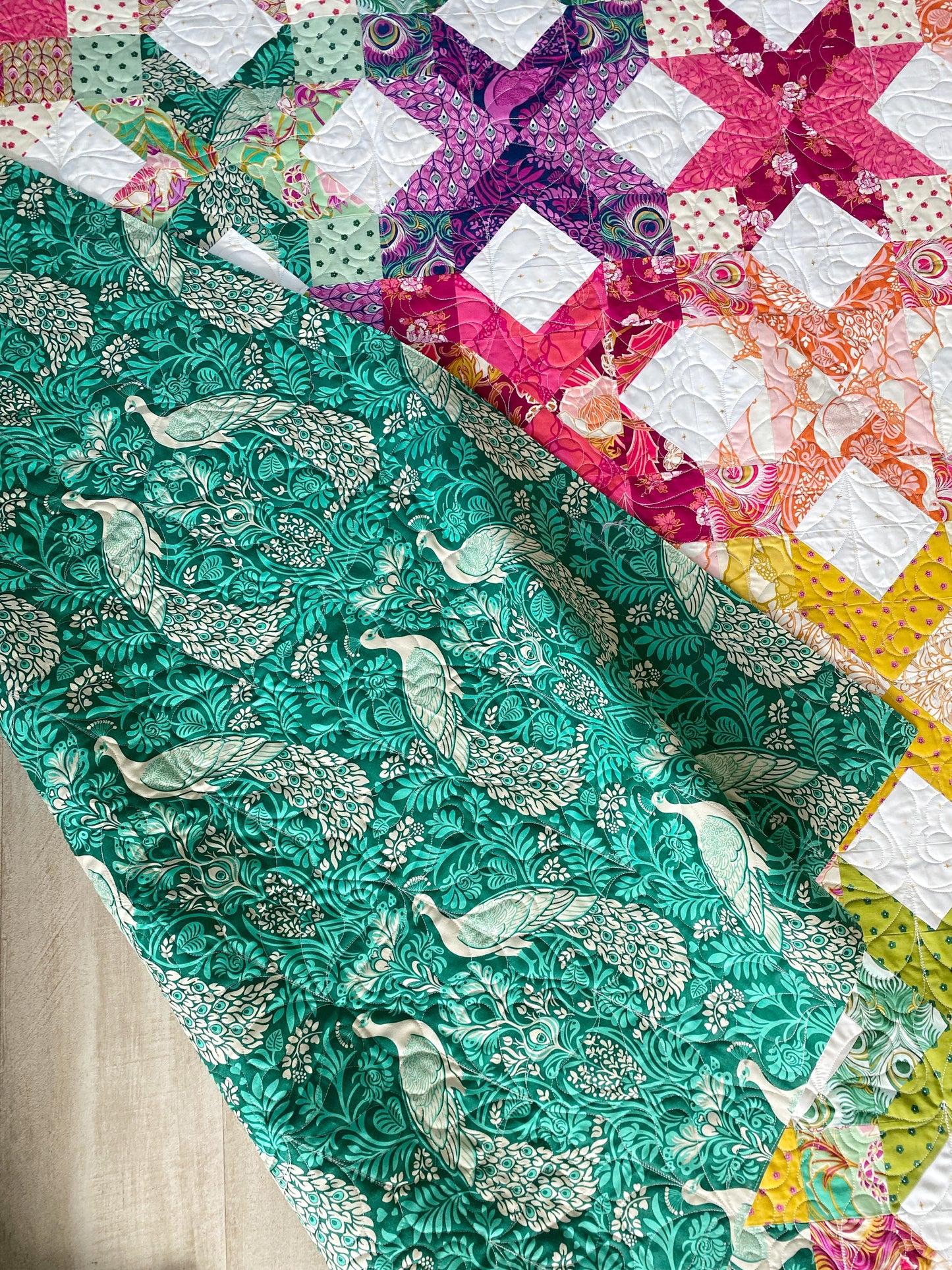 Demin and Daisies & Peacock