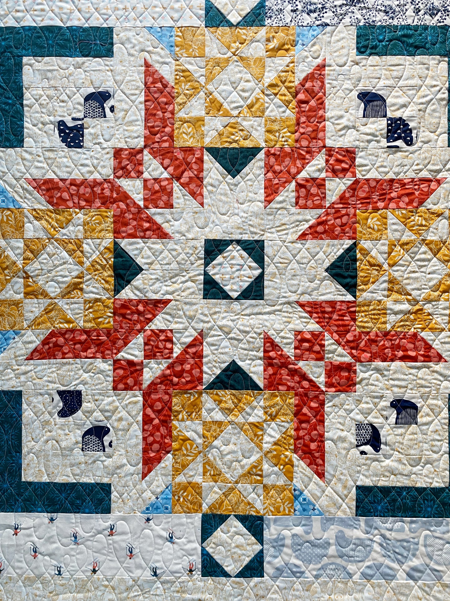 Stella, Star of Wonder, Modern Snowflake, Piece & Quilt