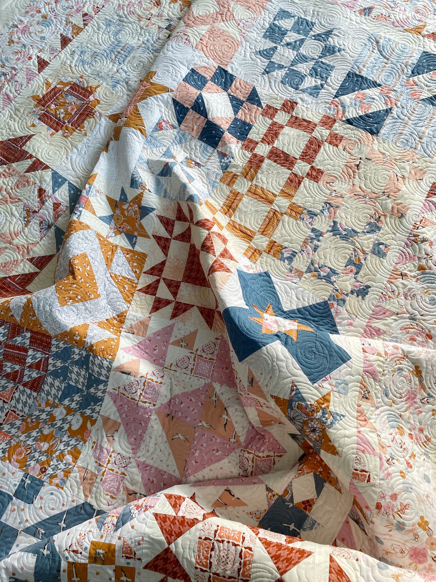 Stella, Star of Wonder, Modern Snowflake, Piece & Quilt