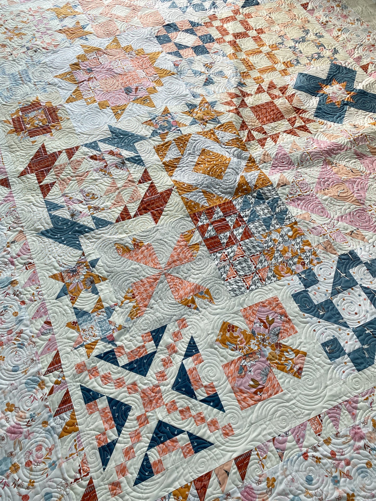 Stella, Star of Wonder, Modern Snowflake, Piece & Quilt