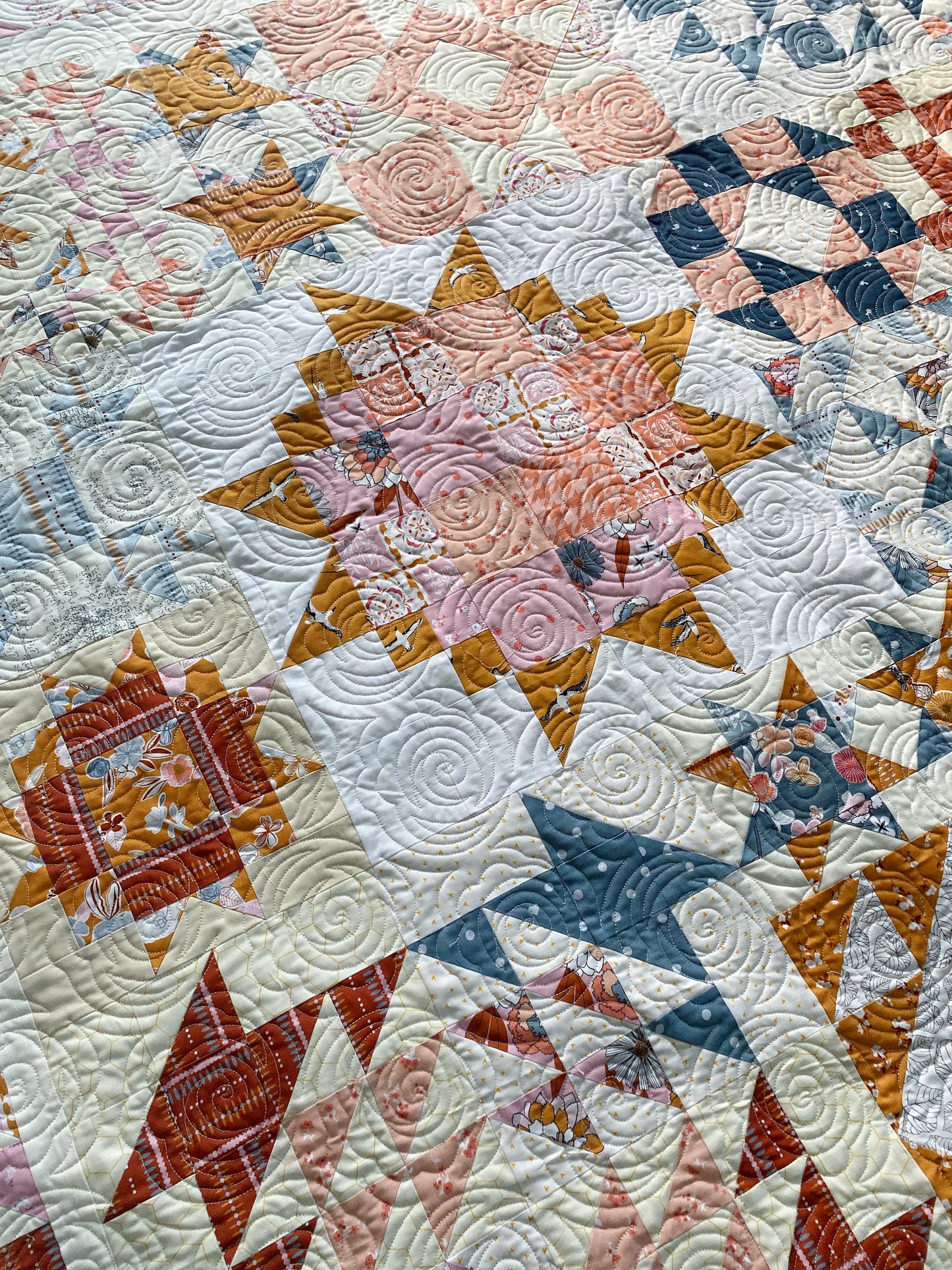 Stella, Star of Wonder, Modern Snowflake, Piece & Quilt