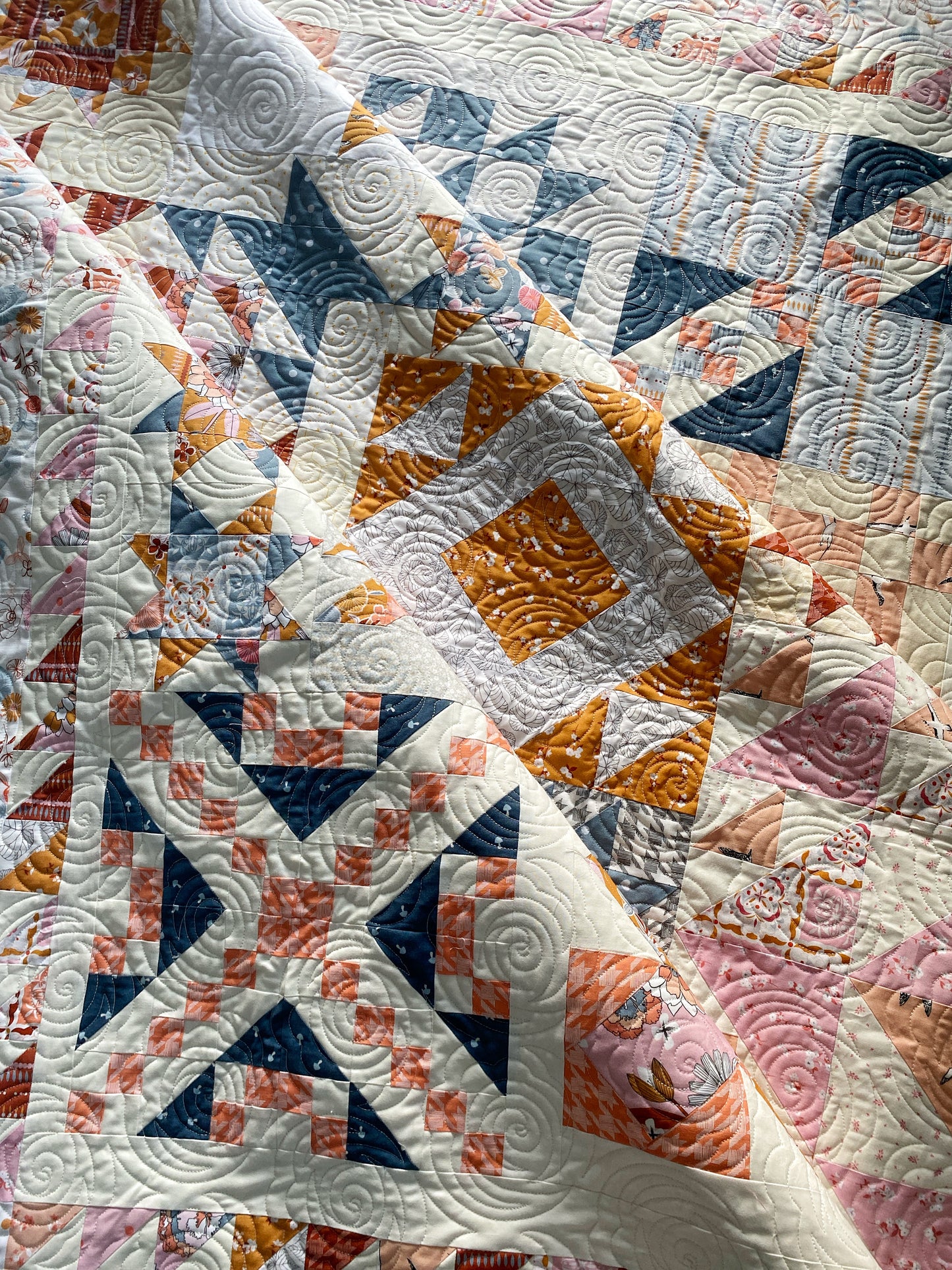 Stella, Star of Wonder, Modern Snowflake, Piece & Quilt
