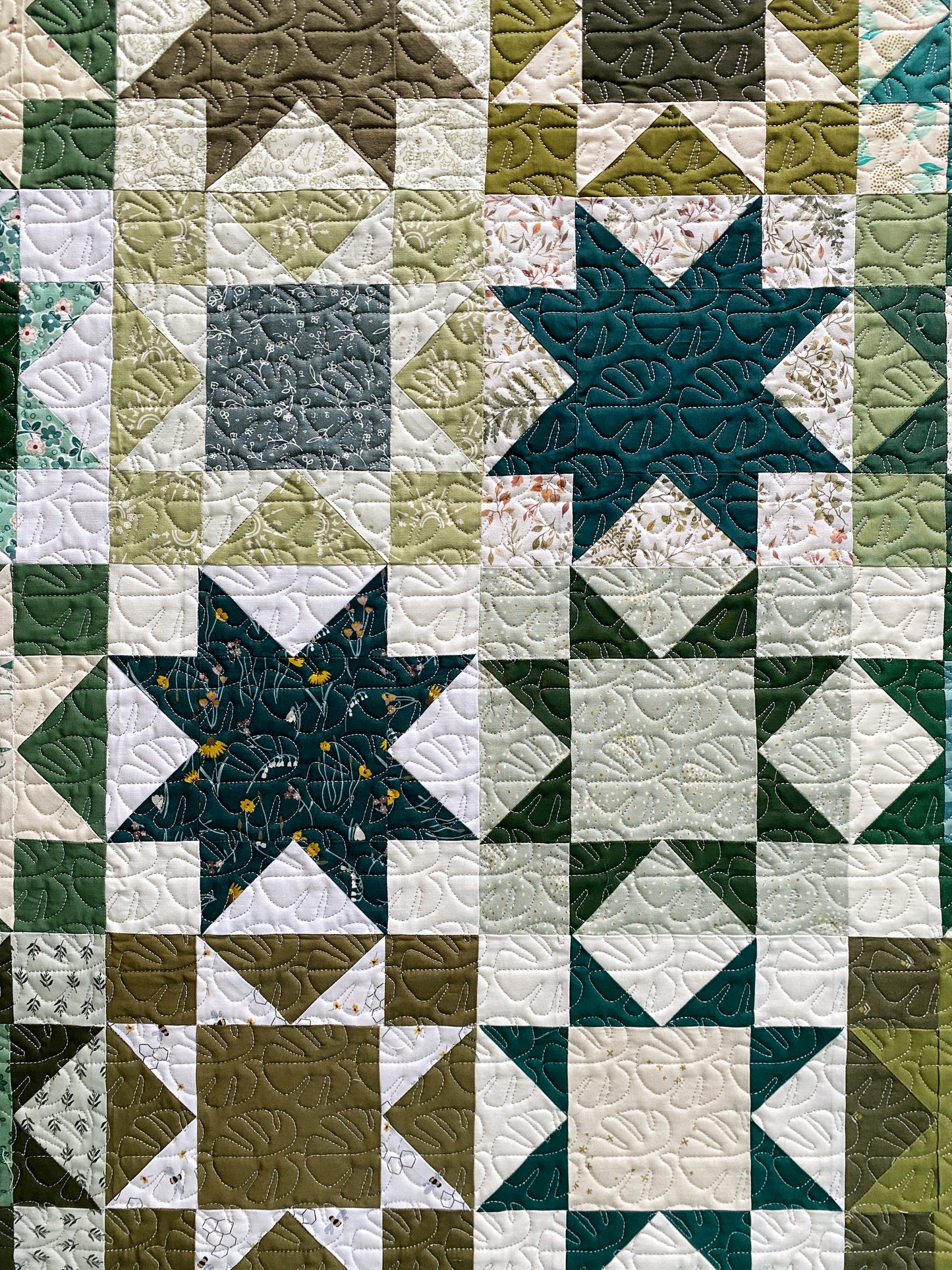 Scrappy Green Stars