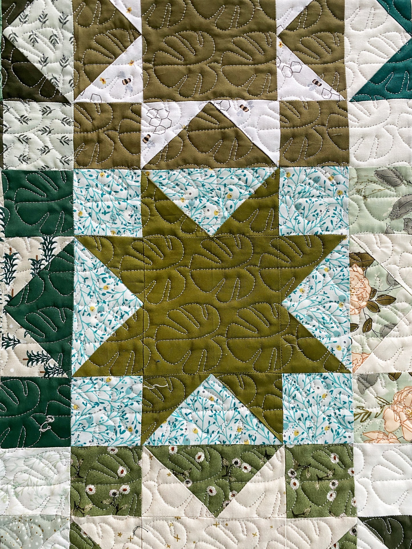 Scrappy Green Stars