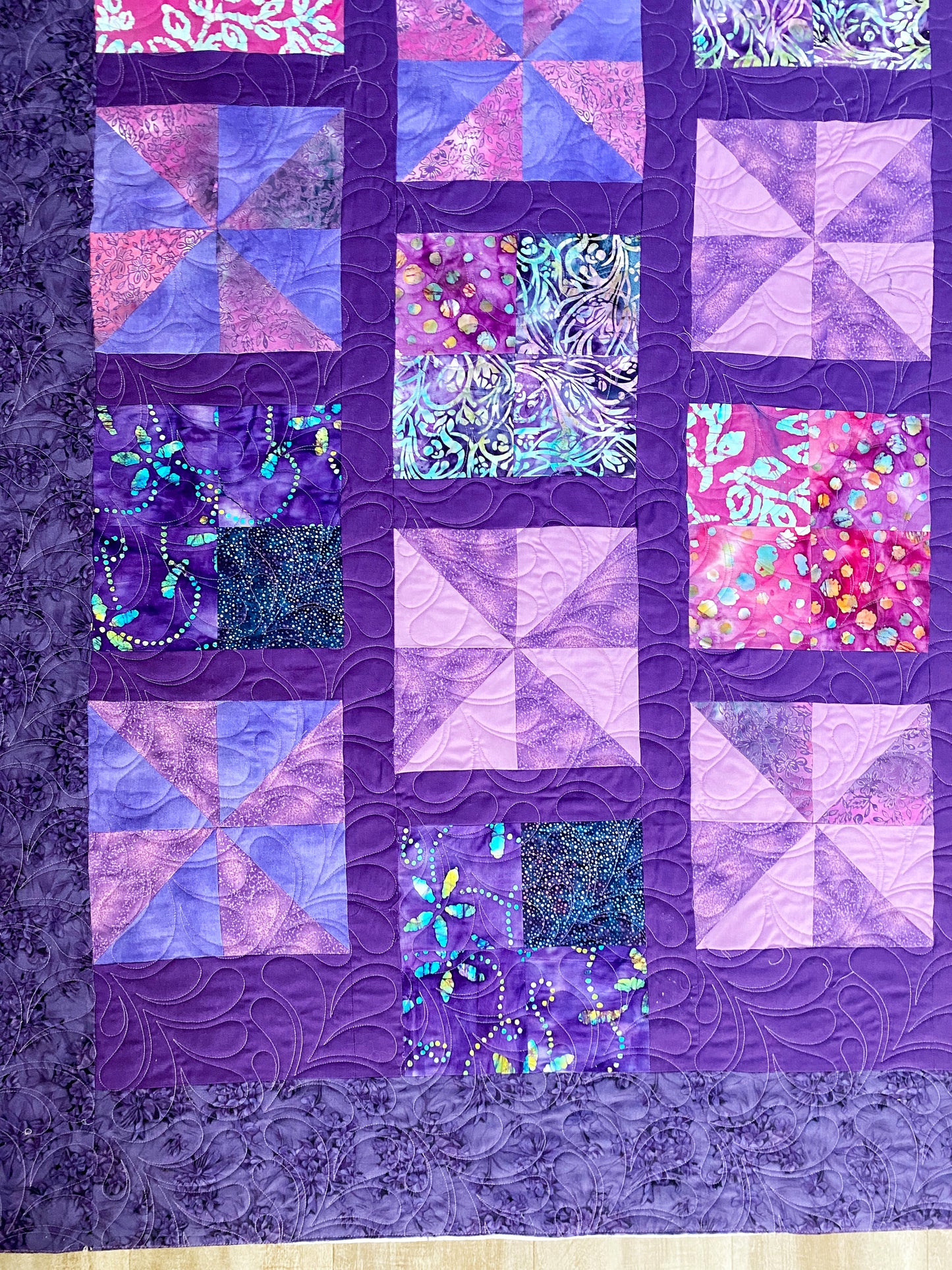 Purple Pinwheels