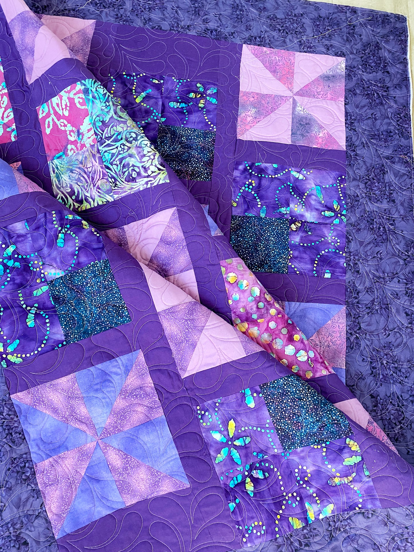 Purple Pinwheels