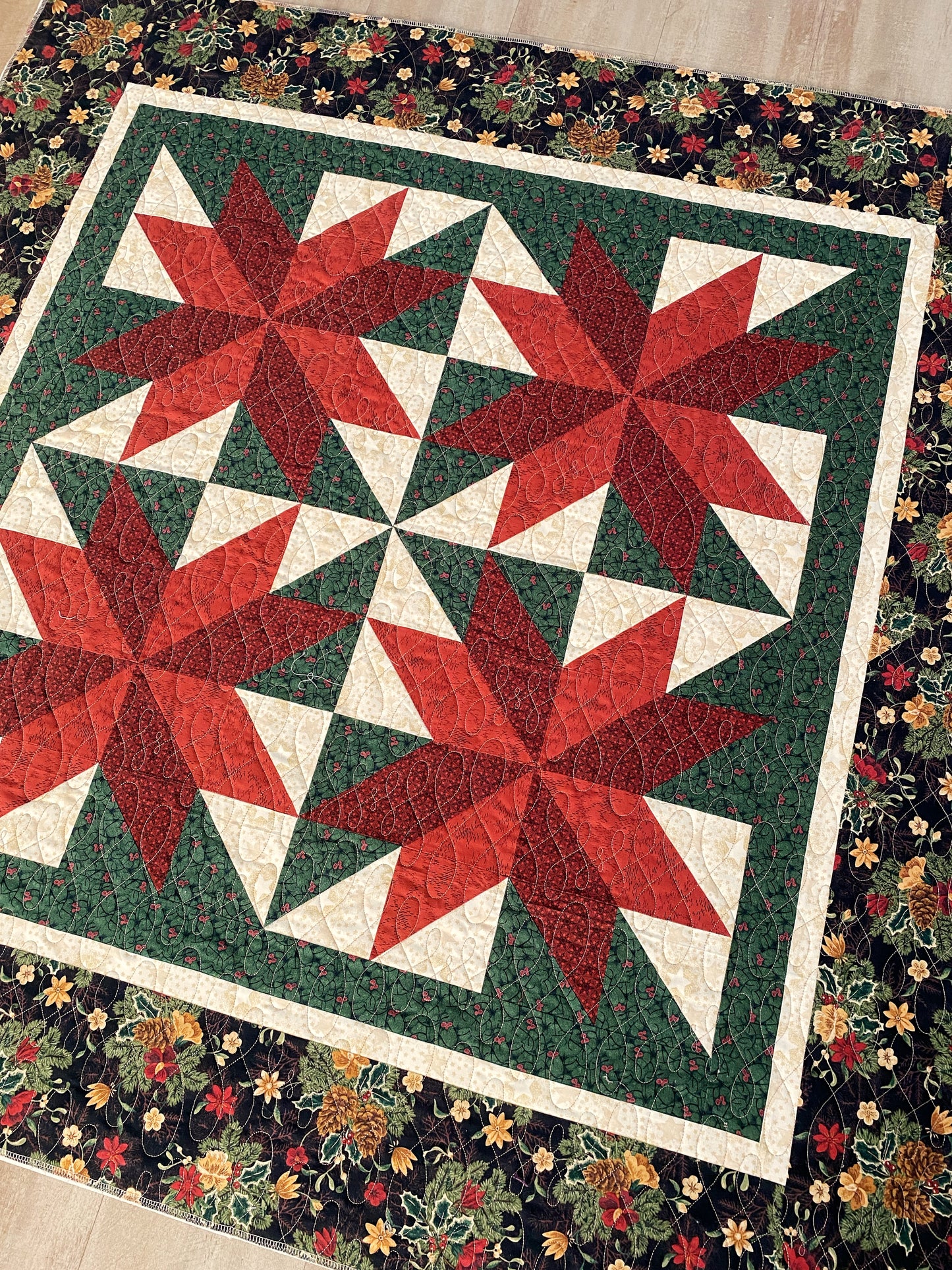 Sunflower and Christmas Quilts