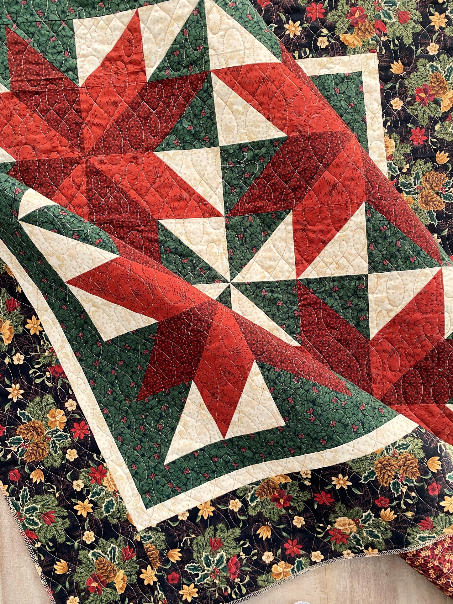 Sunflower and Christmas Quilts