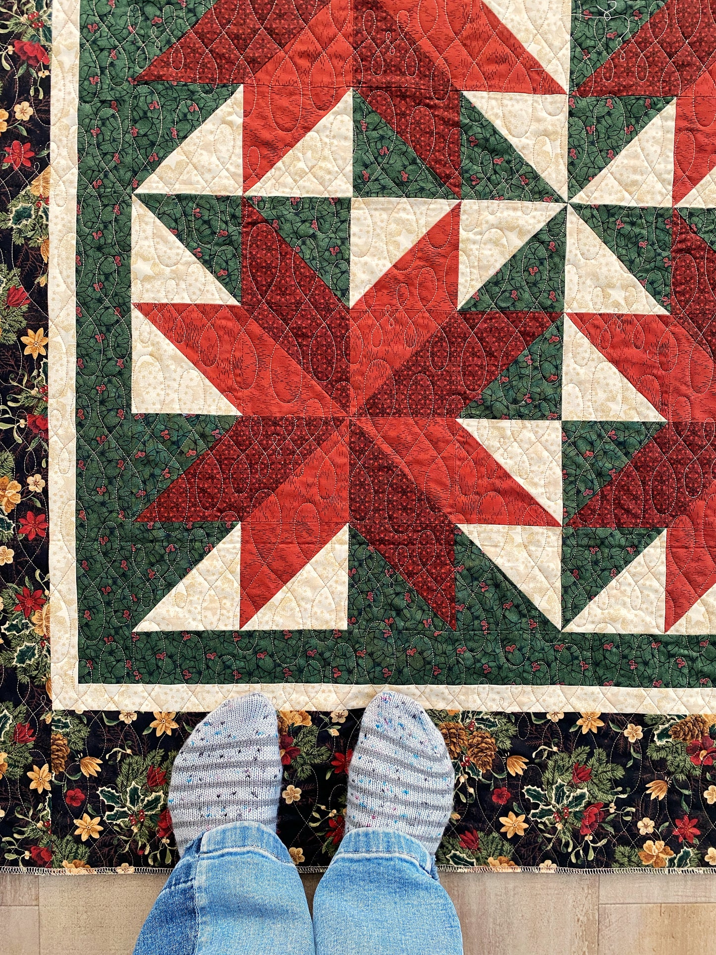 Sunflower and Christmas Quilts
