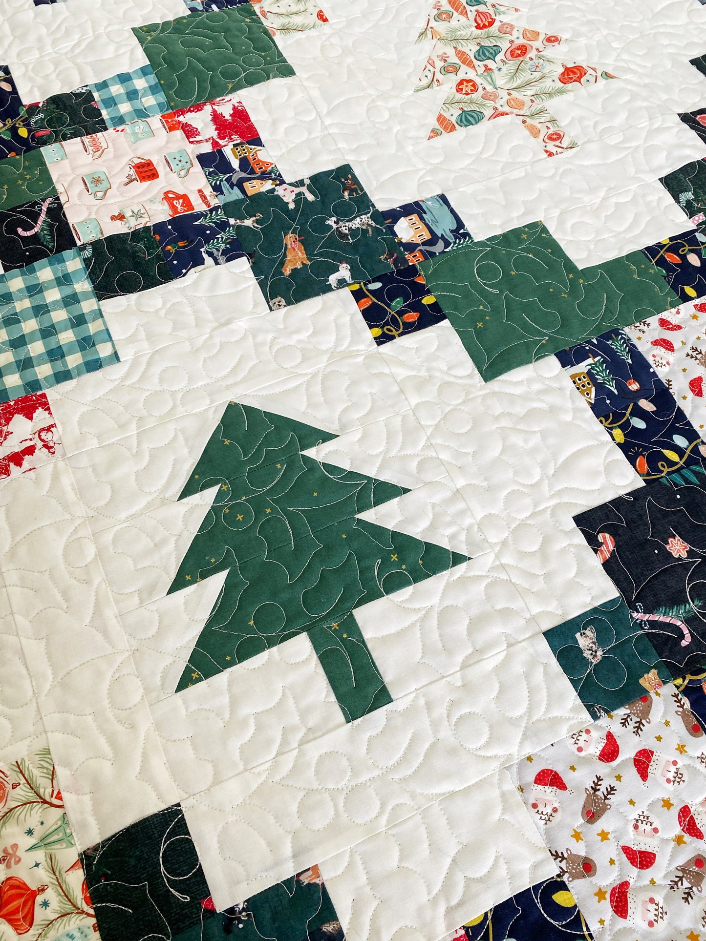 Quinn, Scarlett and Fiona Christmas Quilts
