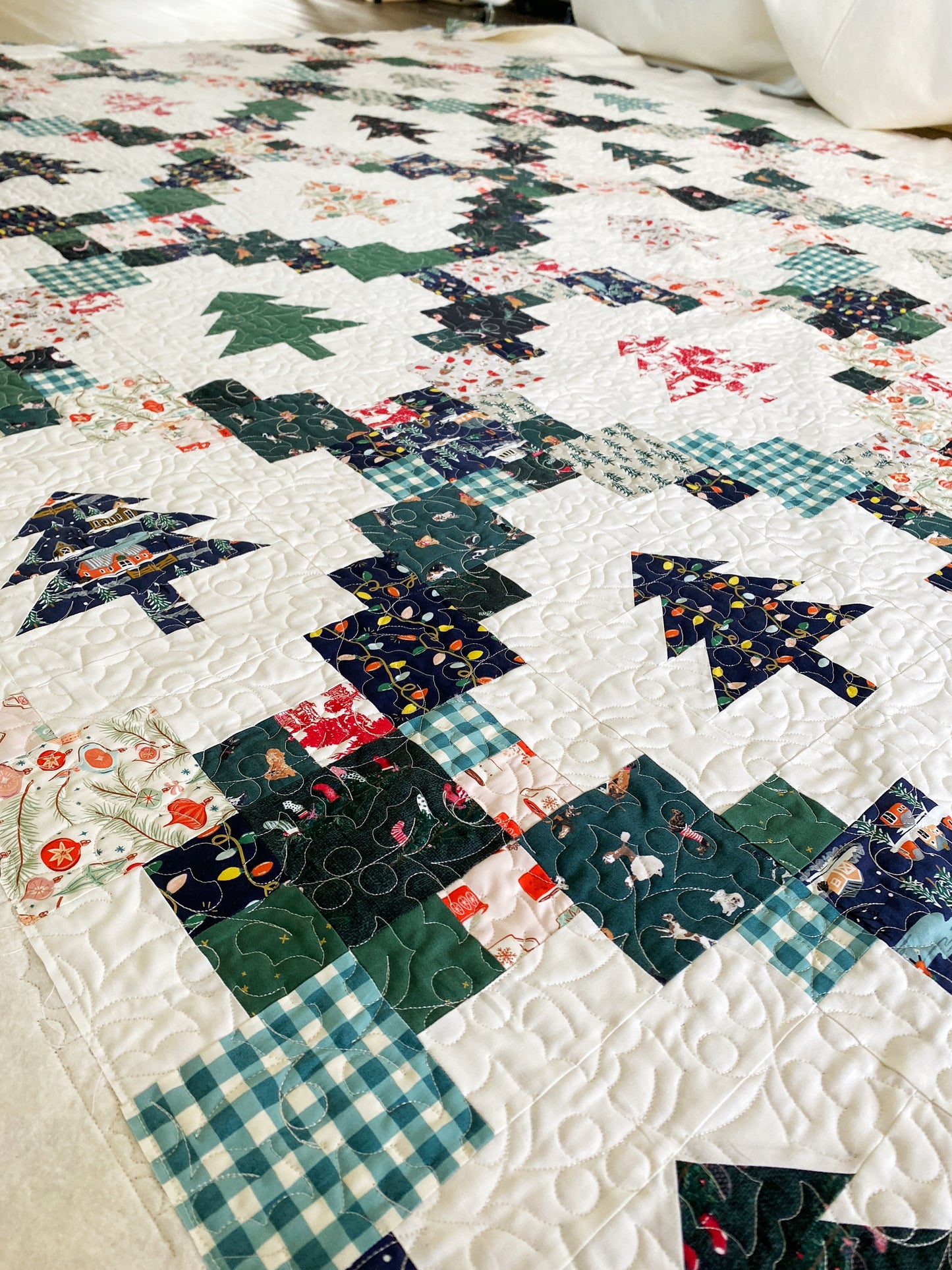 Quinn, Scarlett and Fiona Christmas Quilts