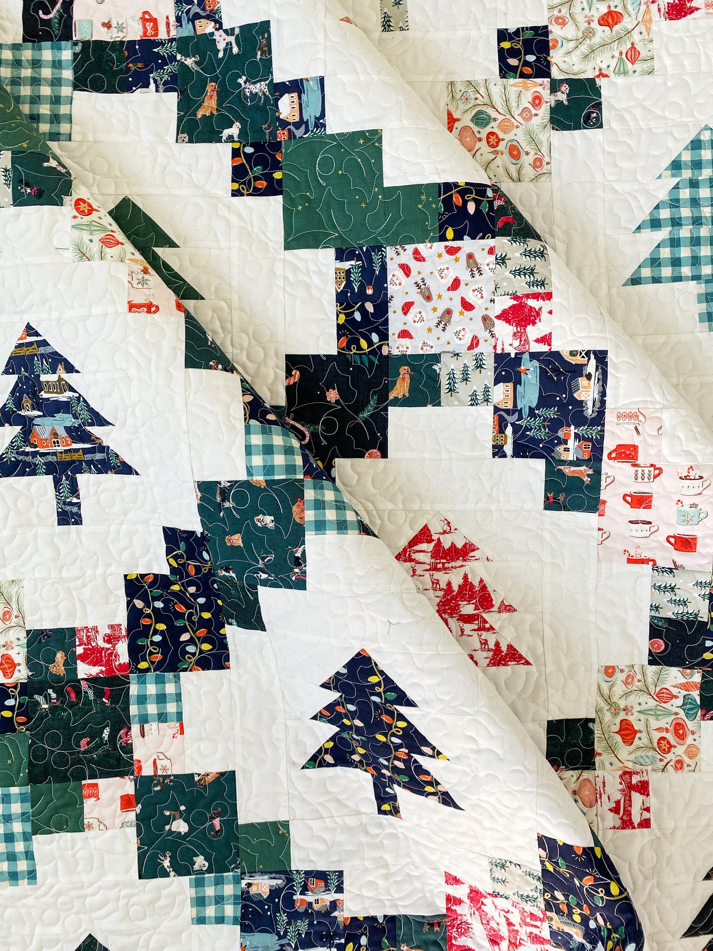 Quinn, Scarlett and Fiona Christmas Quilts