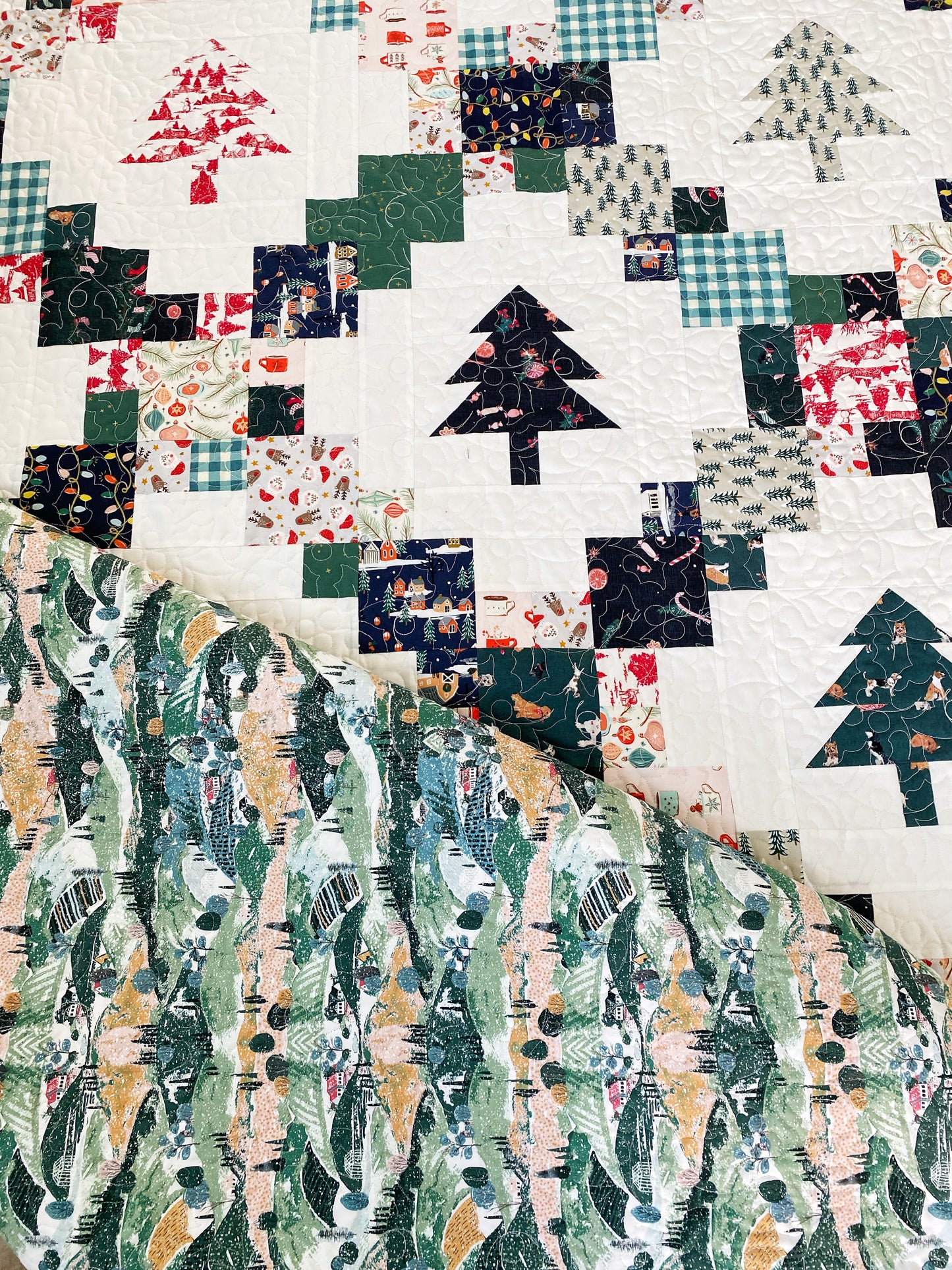 Quinn, Scarlett and Fiona Christmas Quilts