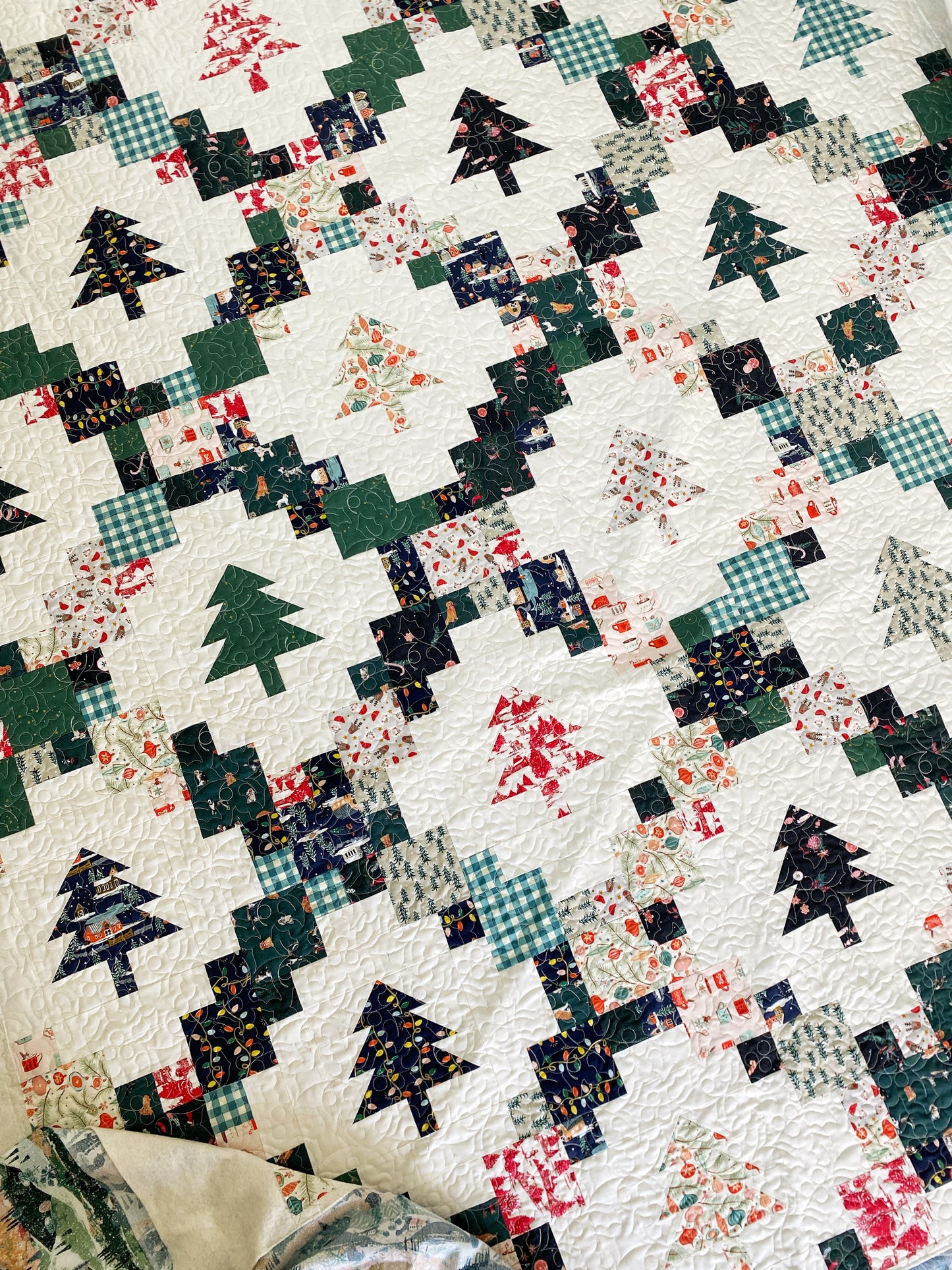 Quinn, Scarlett and Fiona Christmas Quilts