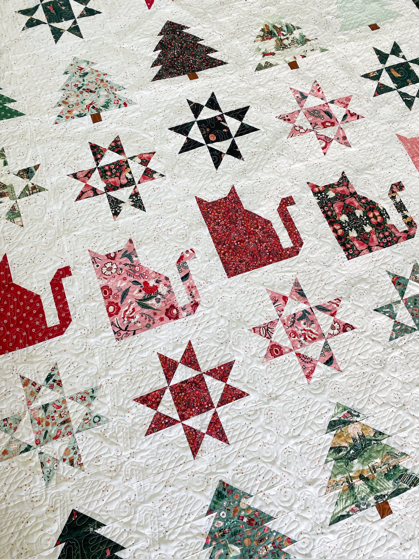 Quinn, Scarlett and Fiona Christmas Quilts