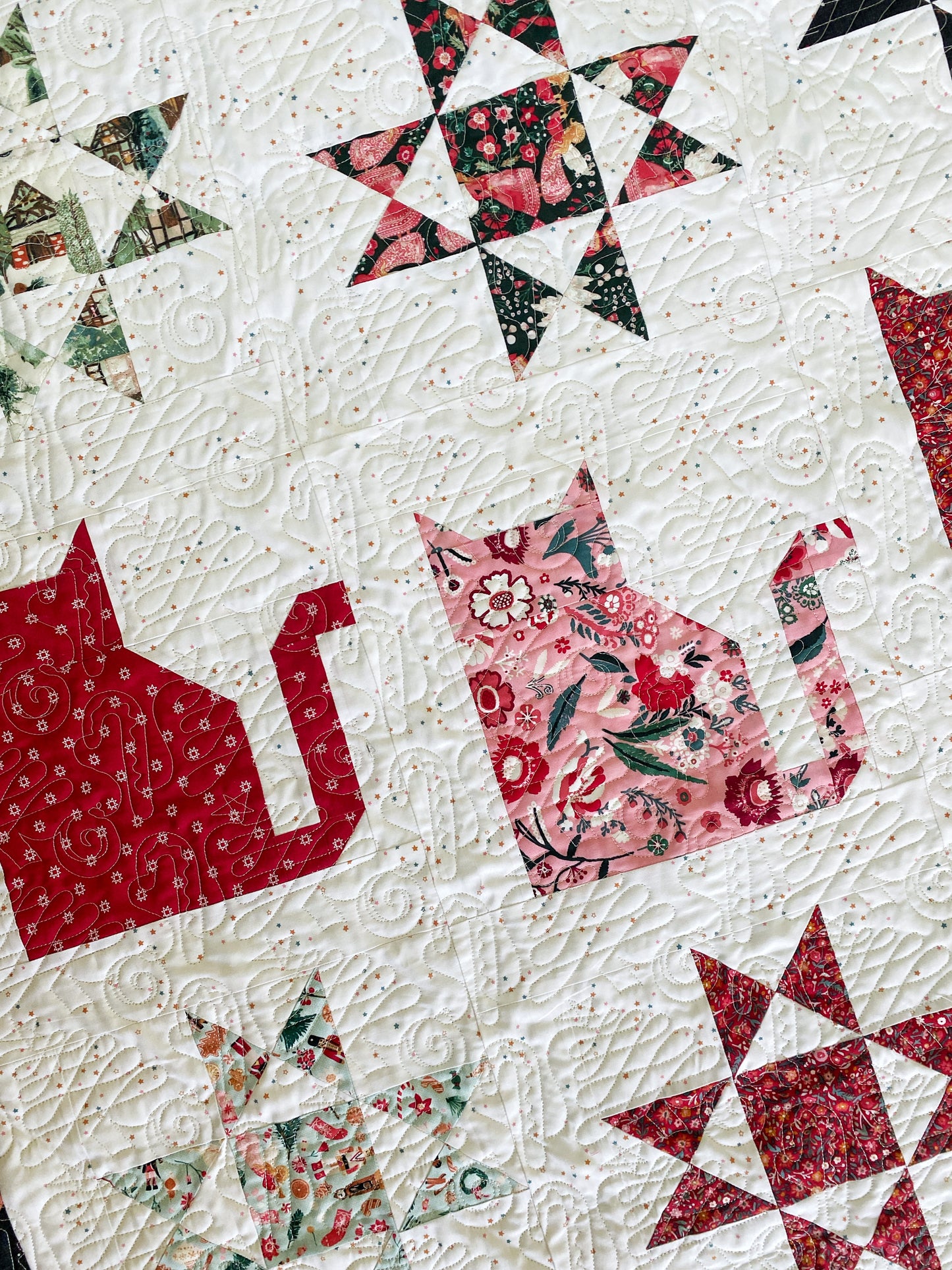 Quinn, Scarlett and Fiona Christmas Quilts