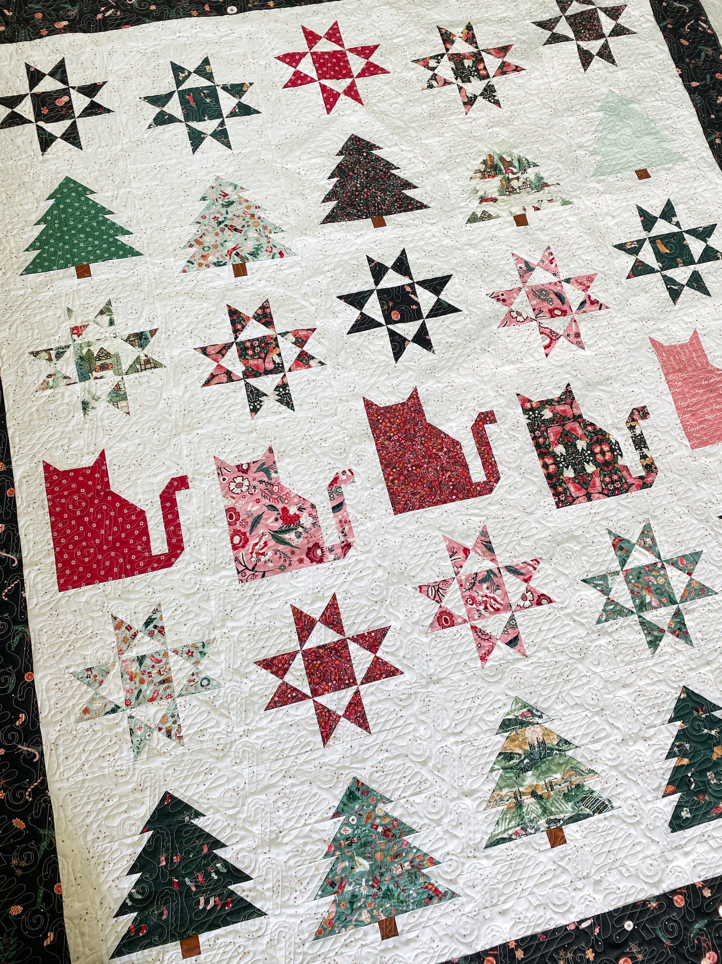 Quinn, Scarlett and Fiona Christmas Quilts