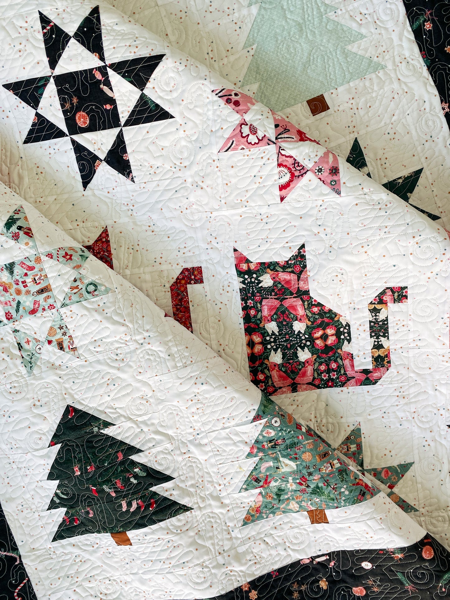 Quinn, Scarlett and Fiona Christmas Quilts