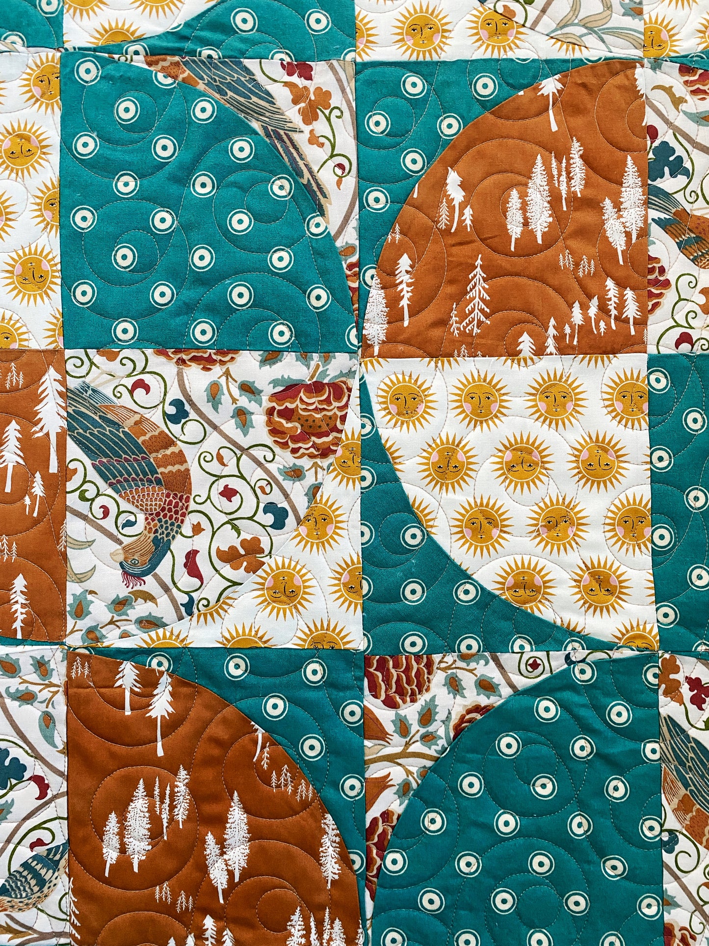 Quarter Square Triangles & Circles and Trees