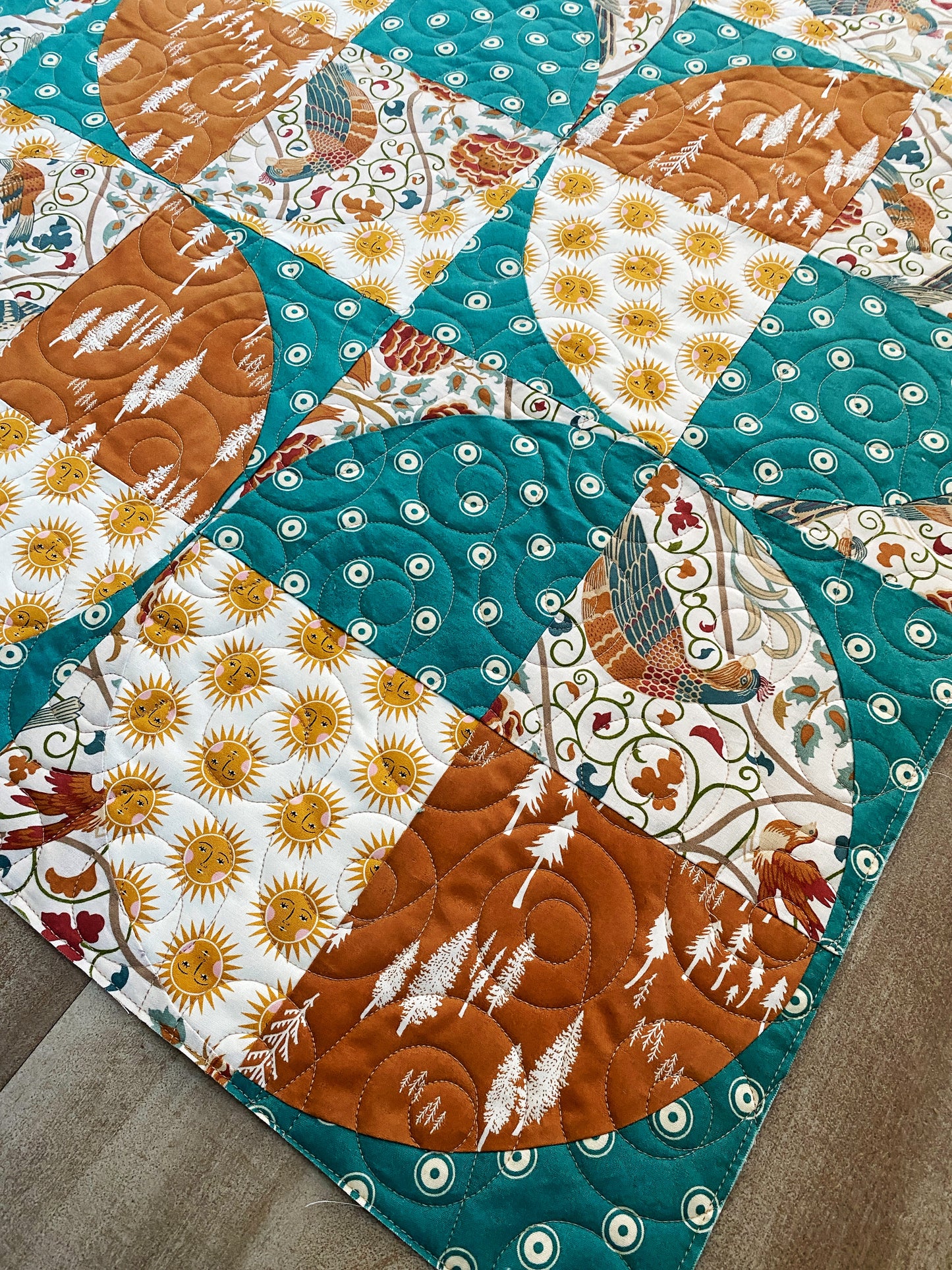 Quarter Square Triangles & Circles and Trees
