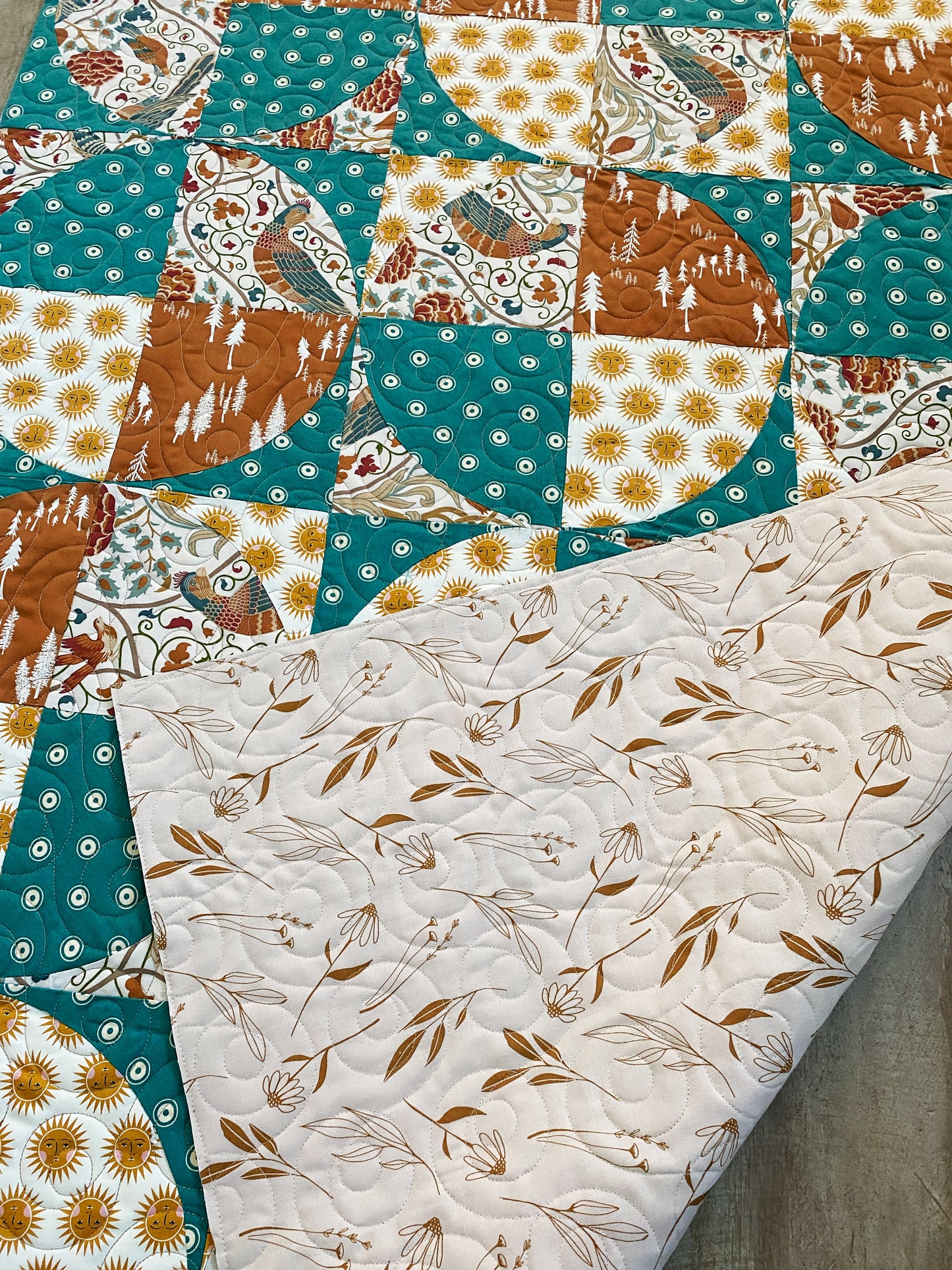 Quarter Square Triangles & Circles and Trees