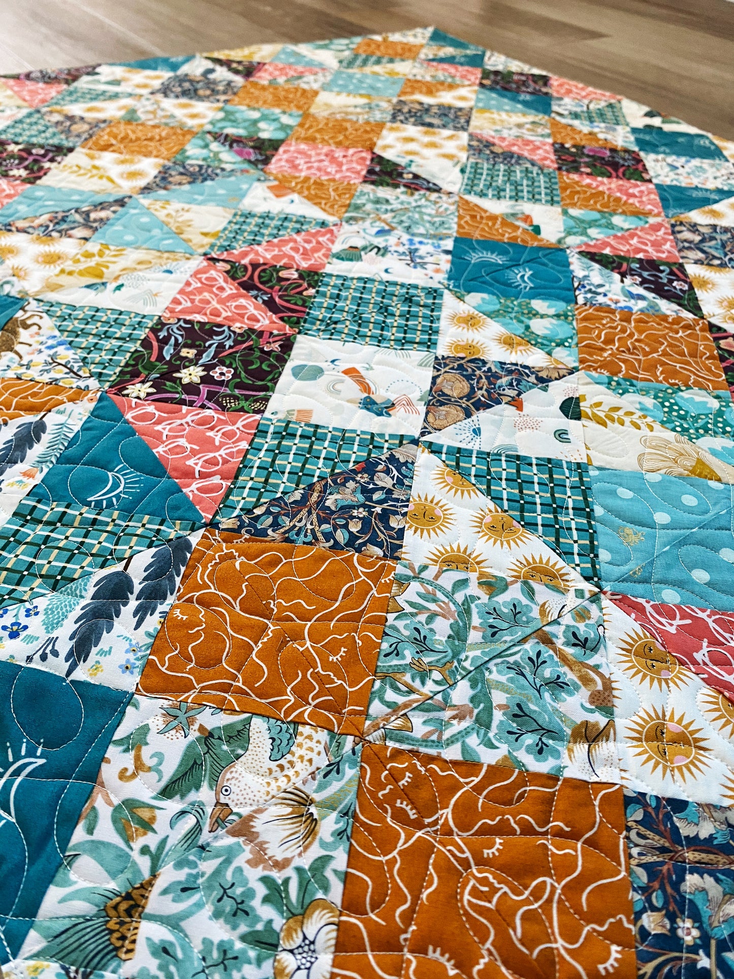 Quarter Square Triangles & Circles and Trees